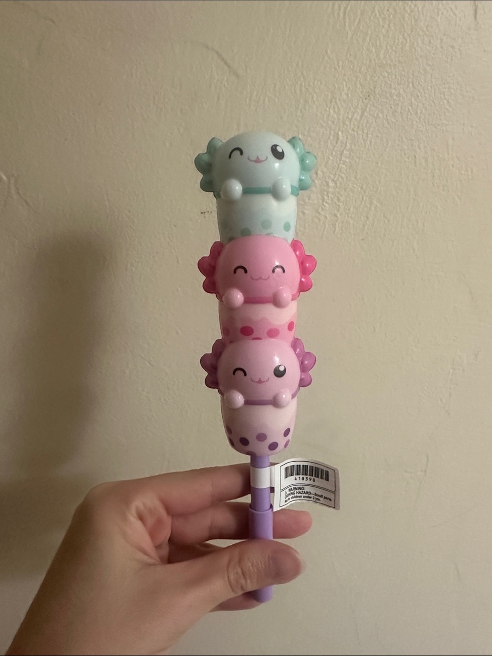 Cute Stackable Sea Creature Kids Toy - Pink, Purple, Mint